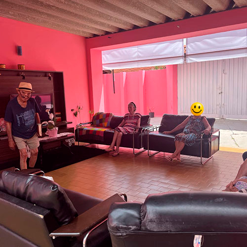 Momento de lazer na área externa